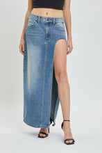 Load image into Gallery viewer, Mid Waist HI ARC Slit Maxi Skirt
