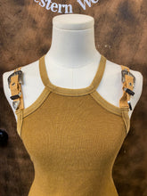 Load image into Gallery viewer, Camel Buckle Strap Crop Tank
